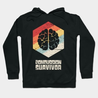 Retro - Get Well Gift Cracked Skull Concussion Hoodie